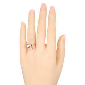 BVLGARI Diva Dream Ring K18 Pink Gold/diamond/shell #7.6(US Size) 4g Women